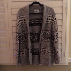 Old Navy Fair Isle Cardigan.
